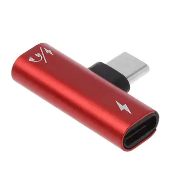 

USB C Type C Male to Dual Type C Female Earphone Charge Adapter Cable AUX Audio For Xiaomi Mi 6 6x Huawei P20 Mate 20/10 Pro