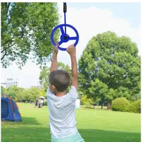 Kids Fitness Toys Outdoor Hanging Wheel Arm Strength Training Equipment Swings Line Training Accessory Kids Climbing Tool 1