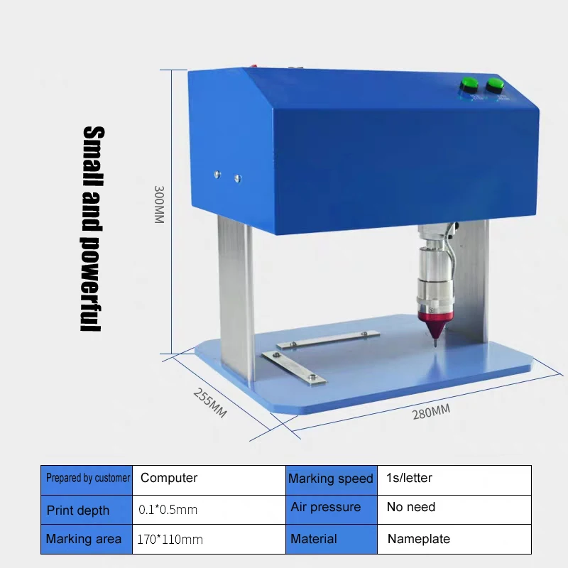 Free Return 110v Electric Marking Machine Metal Tag Engraving Machine