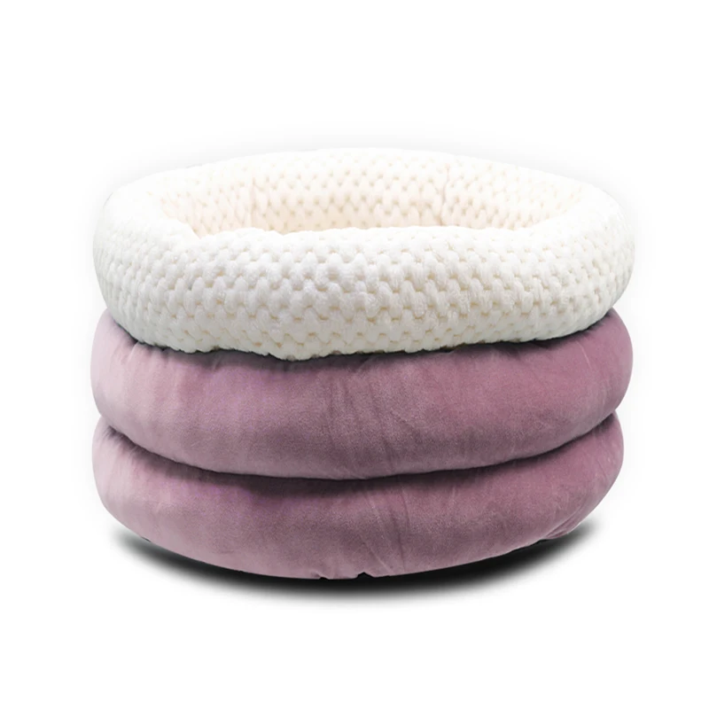 Pet Dog Deep Sleep Bed Sofa Pet Nest Sofa Blanket Mat Cushion Washable Nest Cat Teddy Puppy Mat Kennel Square Pillow Pet House - Цвет: Wisteria Purple