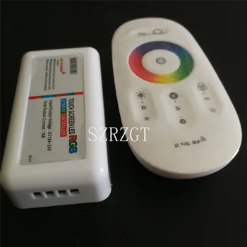 

Touch Screen LED RGB / RGBW Controller 2.4G Wireless DC12-24V Touch RF Remote Control For RGB /RGBW LED Strip
