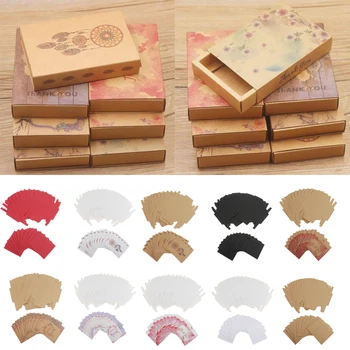 

12 Set Necklace Earring Cardboard Box Accss Gifts Box Wedding Favour DIY