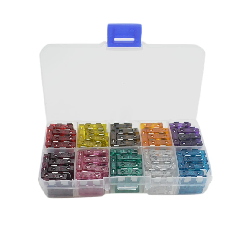 

100 Kits Medium Car Fuse Box Fuse Box Classification 3A 5A 7.5A 10A 15A 20A 25A 30A 35A 40A