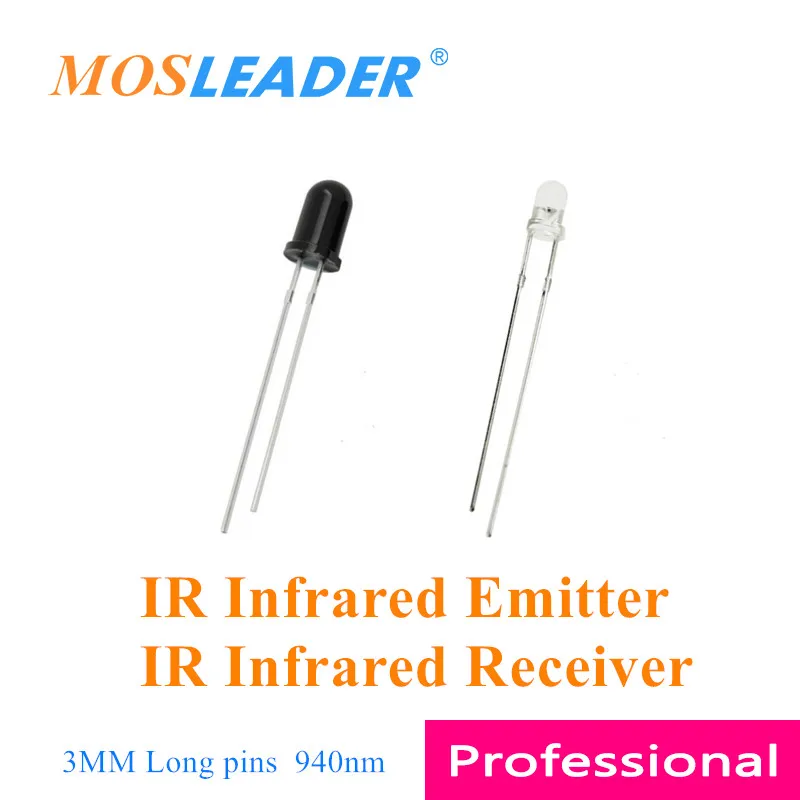 Mosleader1000pcs3mm940nmLEDsIRInfraredEmitterandIRInfrared