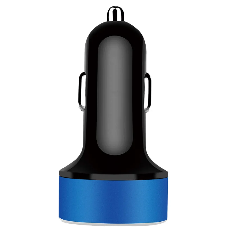 12V автомобильный прикуриватель Зарядное устройство авто USB QC 3,0 Быстрая зарядка Универсальный телефон C PD Тип круглый кабель для зарядки Порты и разъёмы Мощность адаптер Аксессуары - Название цвета: Blue 1pc