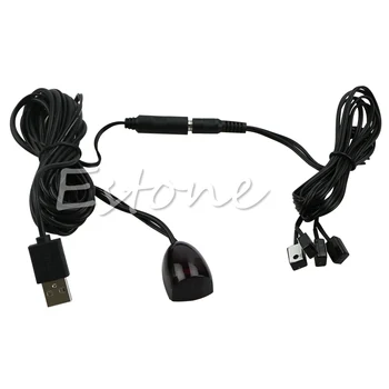 

1pc Hot IR Infrared Remote Extender 4 Emitters 1 Receiver Repeater System Kit LX9A