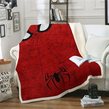 

ZOOTOP BEAR Very hero Sherpa Blanket Fashion Fleece Blanket Spiderman Anime Livingroom Adult Gift for Drop Ship Home Bedroom