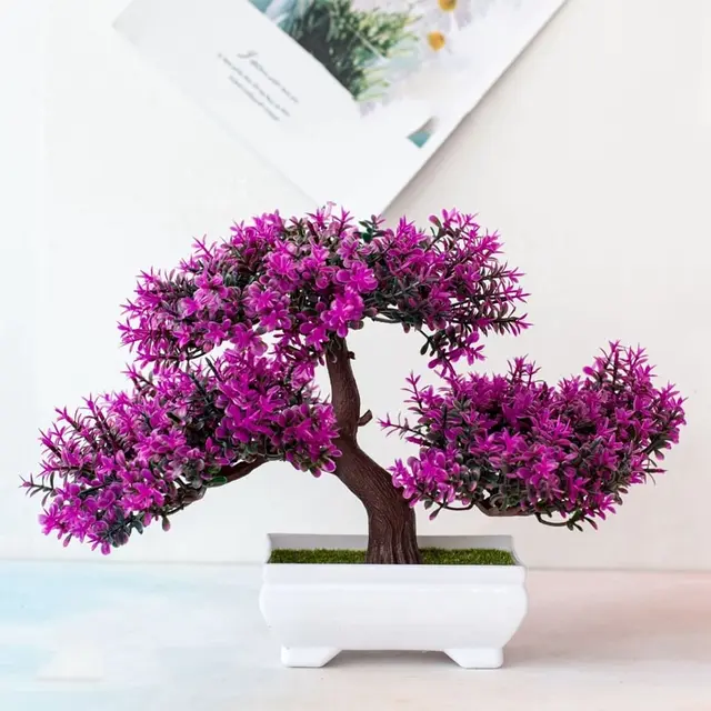 Artificial Plants Bonsai Small Tree Pot Fake Plant Flowers Potted Ornaments For Home Room Table Decoration Hotel Garden Decor 3