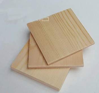 

10pcs Length:30mm Width:30mm Thickness:5mm Solid Wood Chips Square Coasters Handmade Models Children's Creative Materials