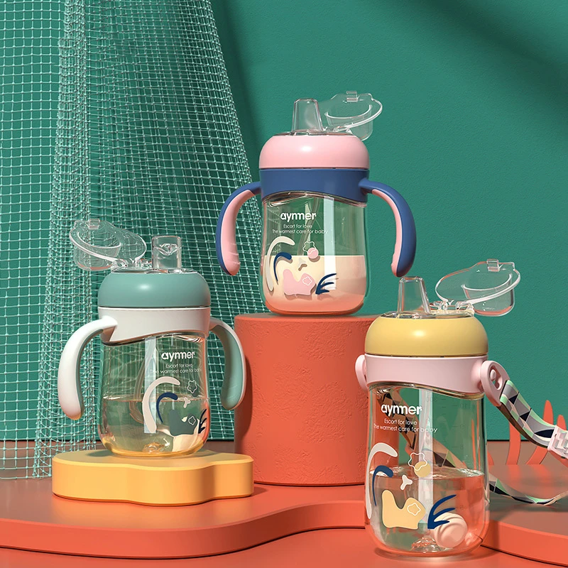 아기 훈련을 위한 다목적 아기 컵, 이중 손잡이 오리빌 컵 마시는 법을 배우십시오Vacuum Flasks & Thermoses