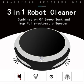 

Smart Robot Vacuum Cleaner Robot Aspirador Wet And Dry Vacuum Cleaner Cleaning 3 in 1 Auto Sweeping Suction Drag Machine