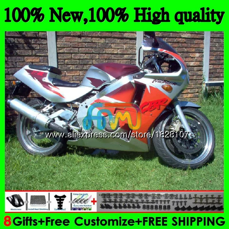 NC23 комплект для HONDA CBR400 CBR400RR 88 89 90 91 92 93 90BS. 62 Оранжевый горячая CBR 400 RR 400RR 1988 1989 1990 1991 1992 1993 обтекатель - Цвет: No. 1