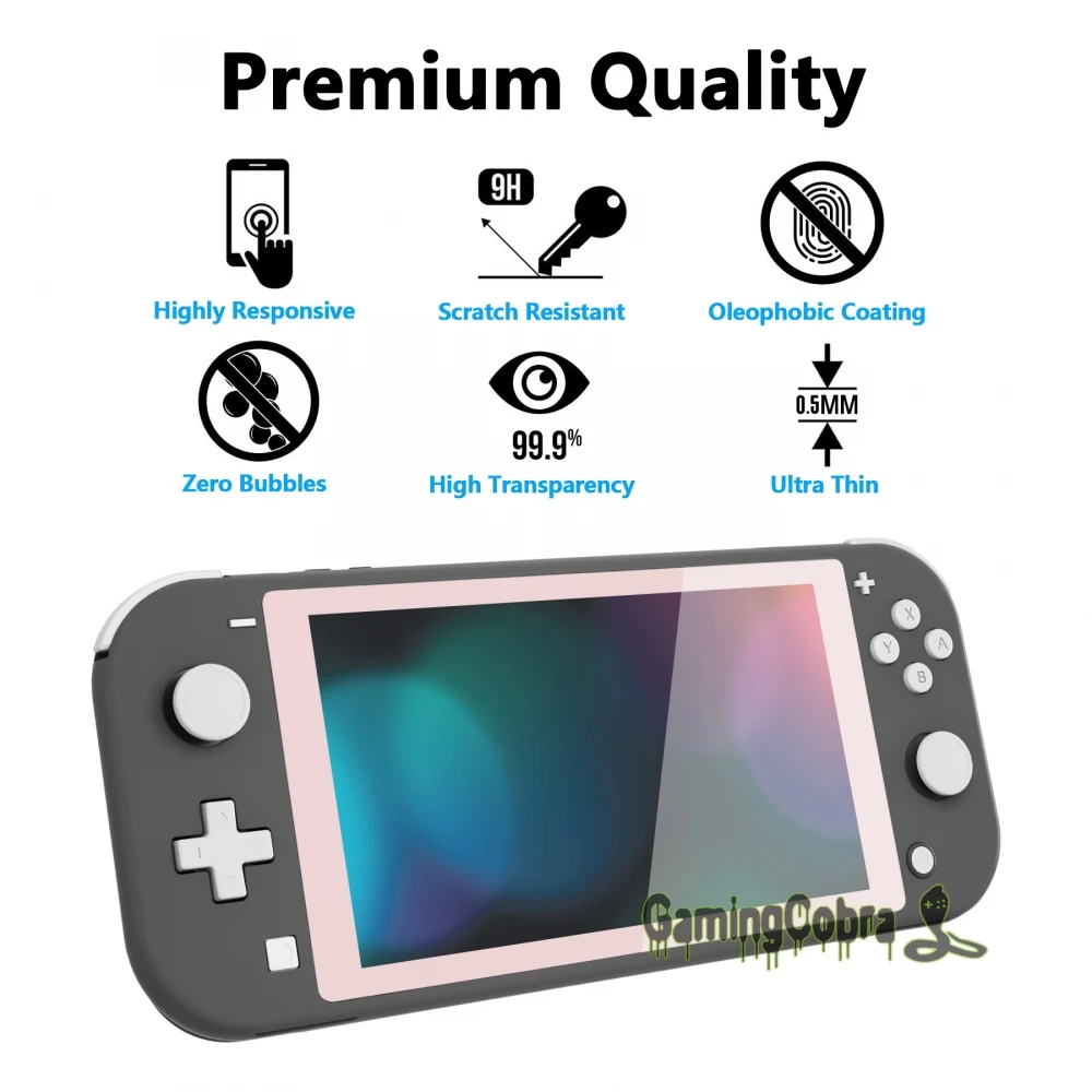 extremerate, 2 pacotes transparente, protetor de tela para ns switch lite
