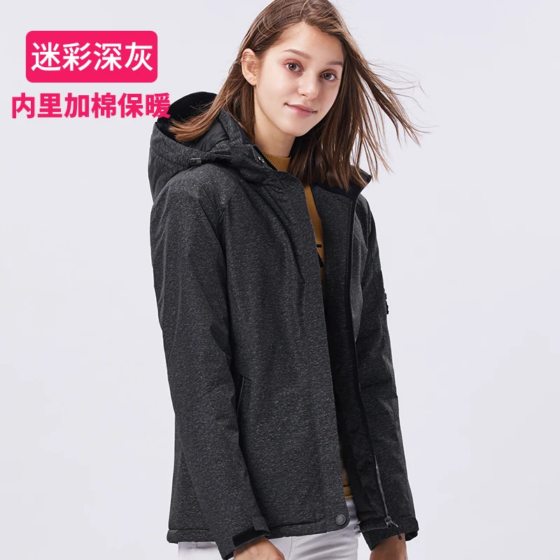 Female camo gray Горячая зима большой размер 10XL водонепроницаемая куртка женская уличная Лыжная рыбалка кемпинг походная куртка мужская Весенняя камуфляжная ветровка - Цвет: Female camo gray