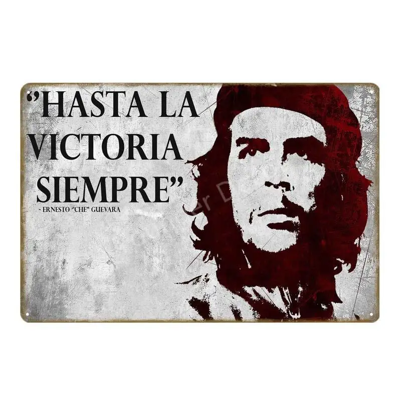 Винтажные Ретро Металлические плакаты Che Guevara, плакат, настенная живопись, табличка для бара, кафе, комнаты, клуба, вечерние, домашний декор, YD