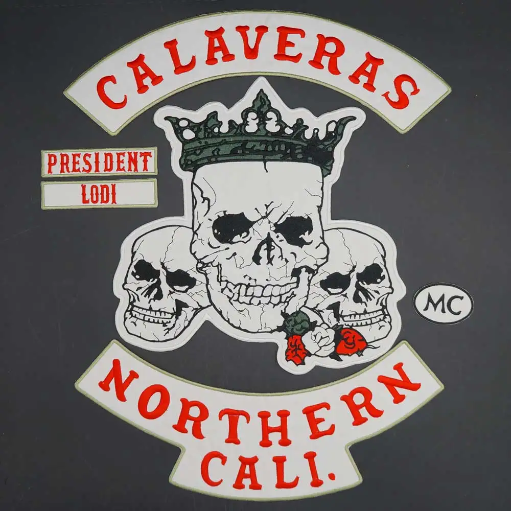 CALAVERAS Северный CALI череп с вышивкой наклейки на одежду аксессуары для одежды