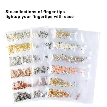 

Colorful Alloy Series Golden Crystal Beauty Manicure Tools DIY Professional Mixed 3D Nail Art Decoration Accessories
