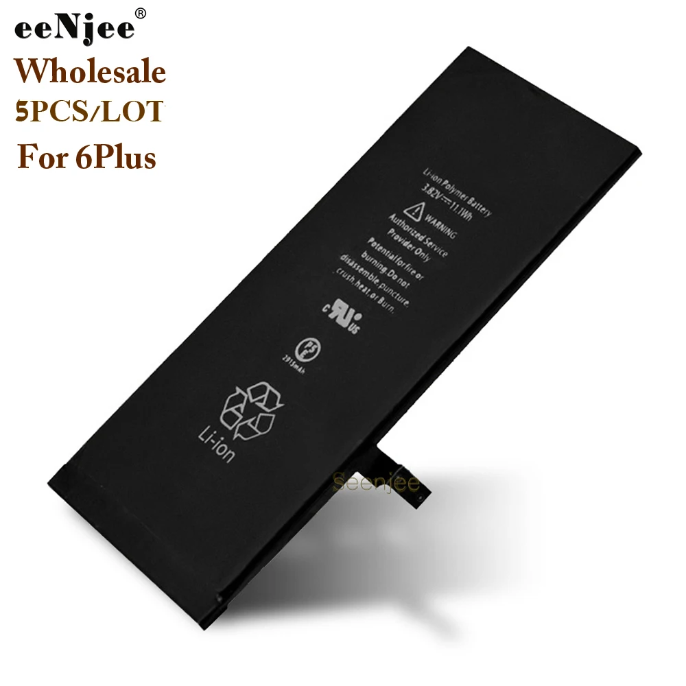 

EENJEE 5PCS Battery For Apple iPhone 6Plus Cellphone Repair Parts Made by Original IC High Quality