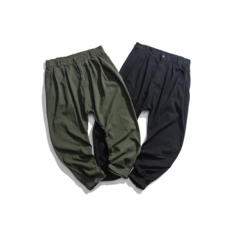 

2019 New Style Japanese-style Origional after Pocket Base-MEN'S Casual Pants Autumn And Winter Origional Loose-Fit Skinny Pants