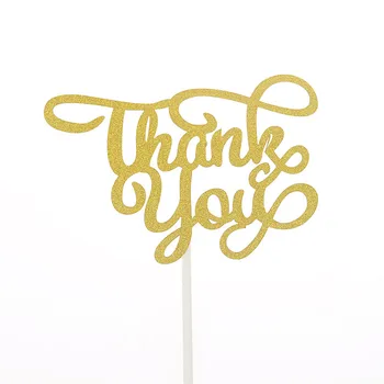 

Thank you Cake Toppers Cake Flags Birthday Kids Favors Cake Decoration Cupcake Topper for Wedding Dessert Decor DIY 20pcs/lot