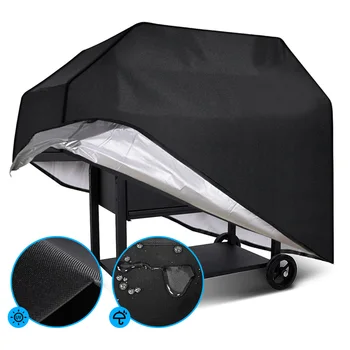 

Waterproof BBQ Grill Cover Electric Barbeque Heavy Duty Gas Anti Charcoal Dust Weather Resistant Accessories Outdoor Garden