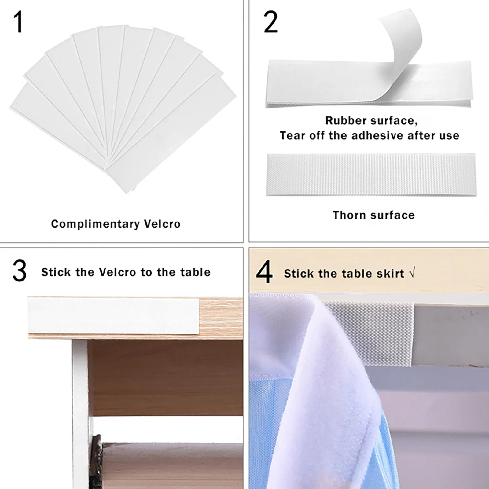 Long Fluffy Tutu Gauze Table Skirt Mesh Gauze Birthday Party Dessert Table Wedding Sign-in Surrounding Tablecloth Decor