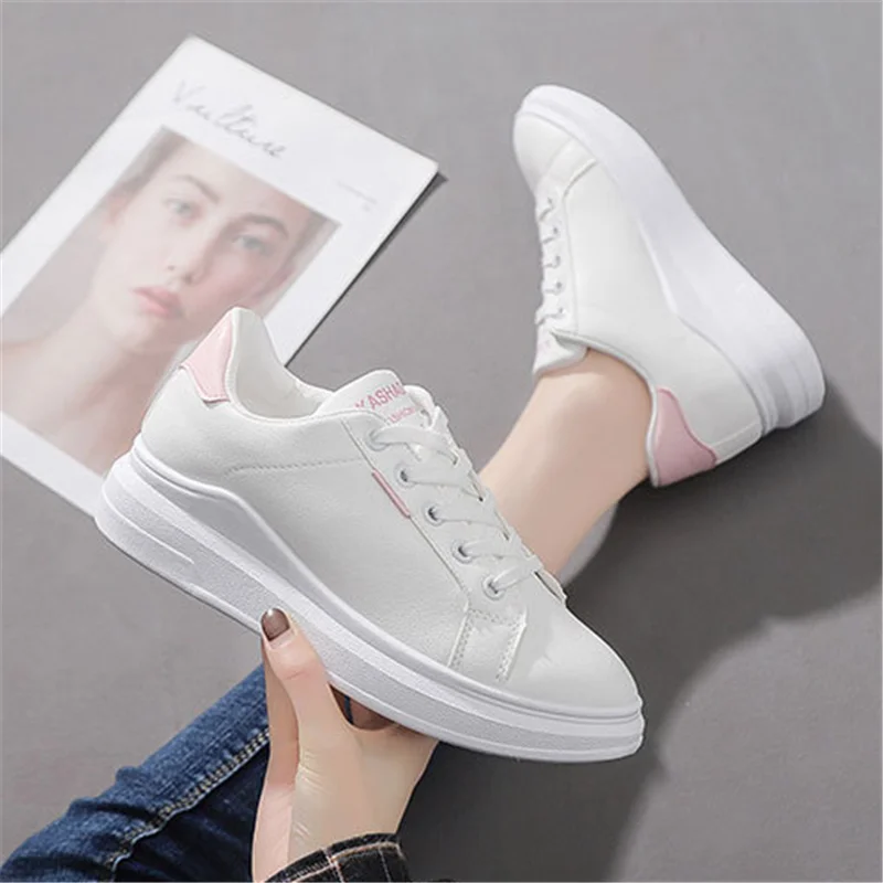 Spring Running Shoes New Small White Women Wild Korean Flat Breathable Student Ins Board Fashion Casual | Спорт и развлечения