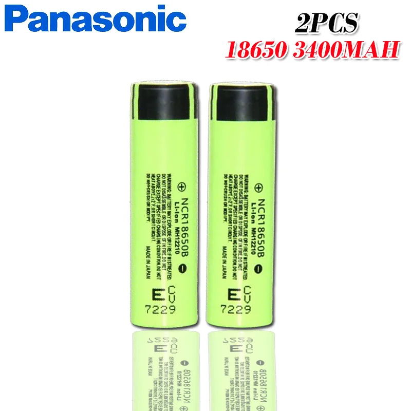 2шт panasonic 3,7 V 18650 NCR18650B 3400mah литиевая аккумуляторная батарея для электрических инструментов аккумулятор