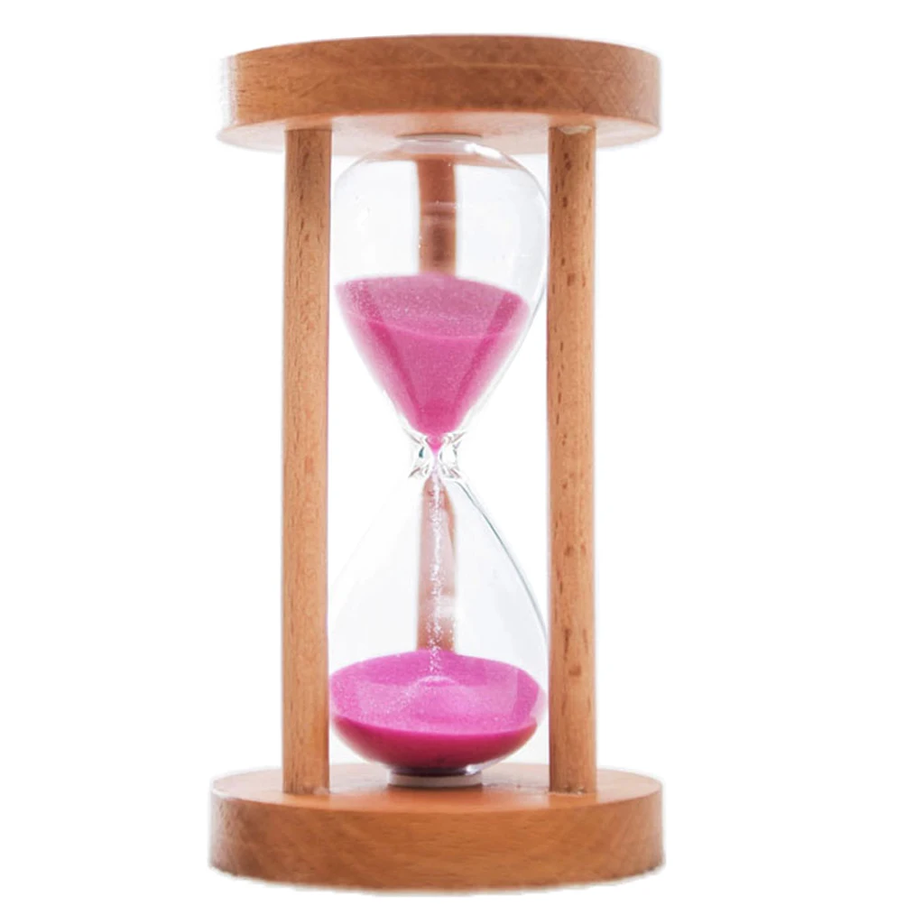 Wooden Sand Timer Hourglass 6/8/12/20/25 Mins Sandglass Timer for Classroom/Kitchen/Games/Brushing Teeth Timer/Home Desk Decor