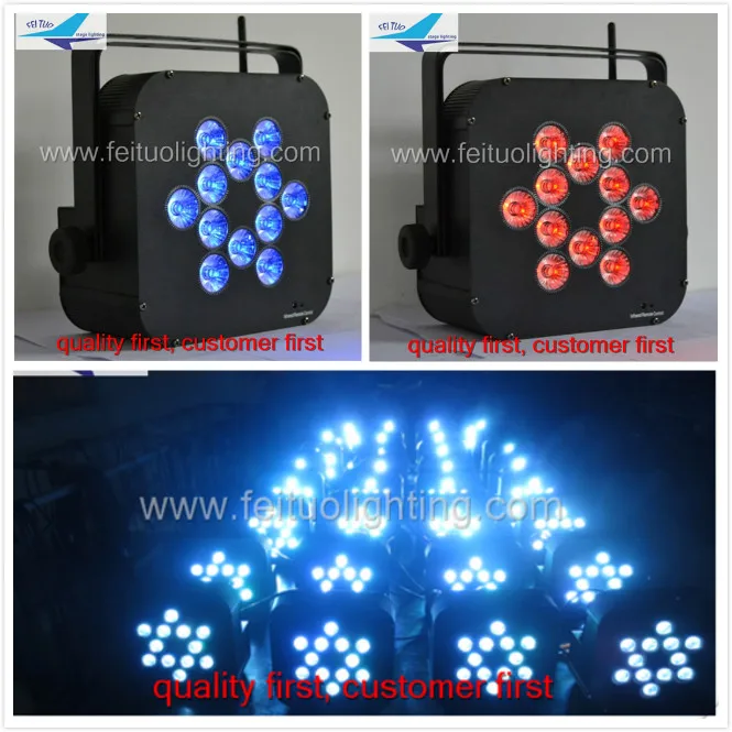 H-(8/Лот+ fly чехол) аккумулятор беспроводной 12x18 Вт RGBWAUV 6в1 led par сценические огни dmx вечерние led par can