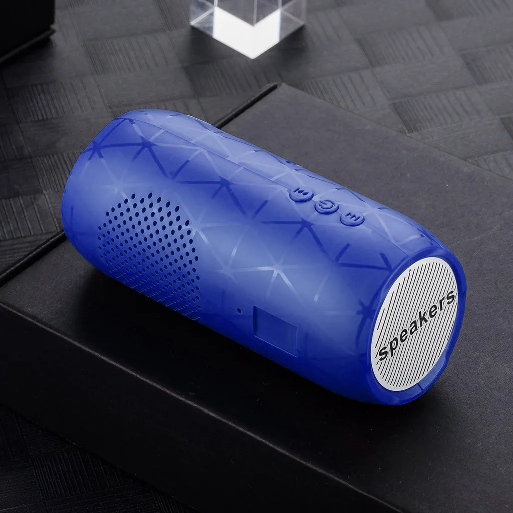 50# портативный динамик беспроводной Bluetooth динамик s TG117 Саундбар Спорт на открытом воздухе водонепроницаемый Поддержка TF карта FM радио Aux вход - Цвет: Blue