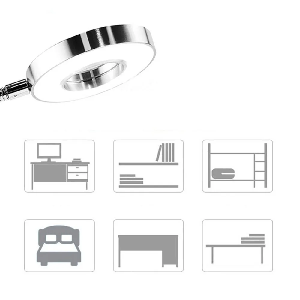 Светодиодная лампа для татуажа, настольная лампа с защитой глаз, Usb, настольная лампа для спальни, настольная лампа для чтения, настольная