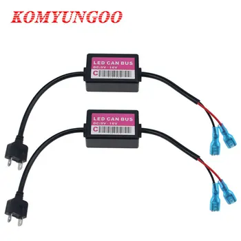 

2pcs Error Free Canbus Decoder For Car H7 Led Light H1 H4 H11 9005 HB3 9006 HB4 9012 HIR2 Led Headlight Anti Flicker Resistor