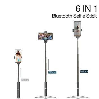 

Wireless Bluetooth Selfie Stick For iphone/Android/Huawei Foldable Handheld Monopod Shutter Remote Extendable Mini Tripod
