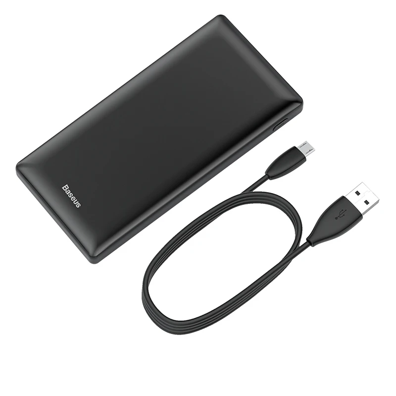 Baseus power Bank 20000 мА/ч, высококачественный внешний аккумулятор, аварийный аккумулятор для iPhone 11 Pro, huawei, usb type C, PD, быстрая зарядка - Цвет: black