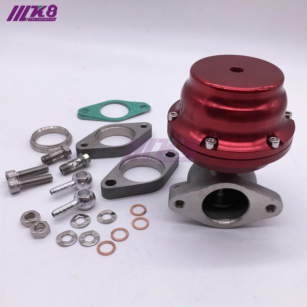 Внешний турбо V-Band V Band wategate Turbocharge фланец WG-38mm F38 24PSI - Цвет: Красный