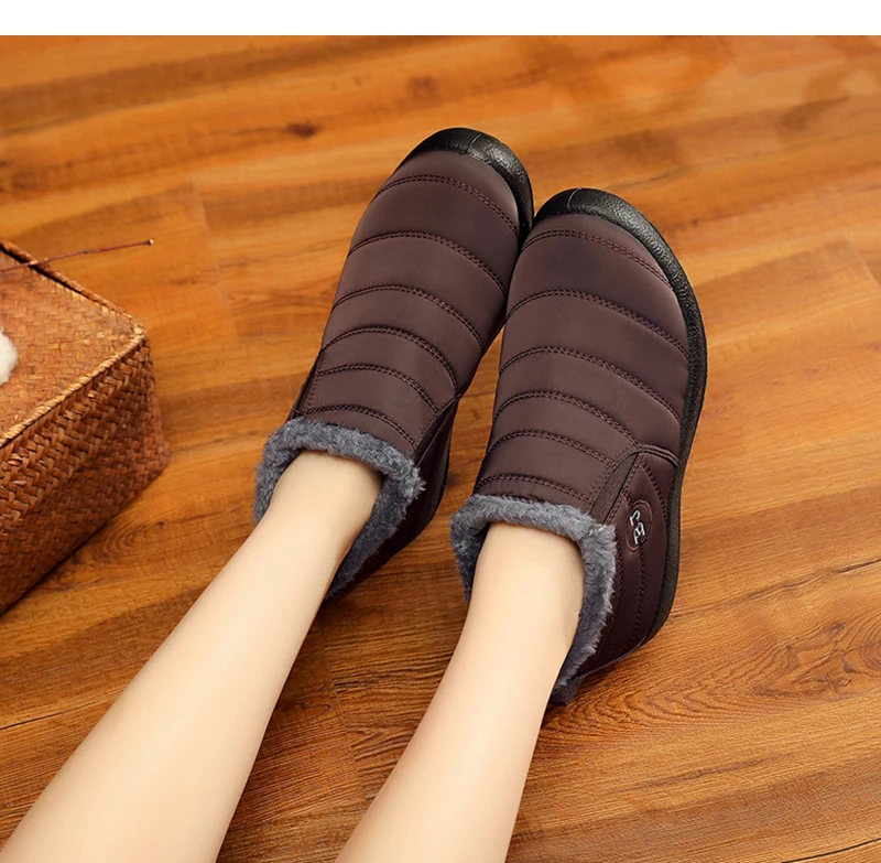Женские ботинки; Большой размер 43; Зимние ботильоны; женская обувь с плюшевой подкладкой; зимние ботинки; женская модная Повседневная зимняя обувь унисекс для влюбленных