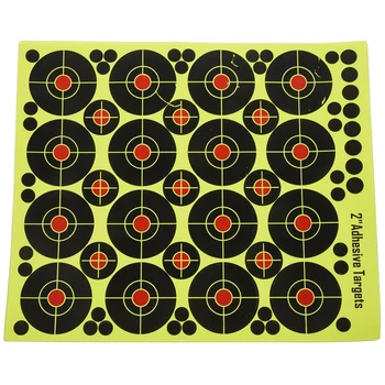 

160Pcs 2 Inch Reactive Splatter Glow Florescent Paper Target for Hunting Archery Training Fireing Accessories