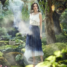 ARTKA 2020 Spring Summer New Women Skirt Elegant Gradient Mesh Skirts Elastic Waist Irregularly Ruffled Long Skirt QA25101C ARTKA 2020 Spring Summer New Women Skirt Elegant Gradient Mesh Skirts Elastic Waist Irregularly Ruffled Long Skirt QA25101C