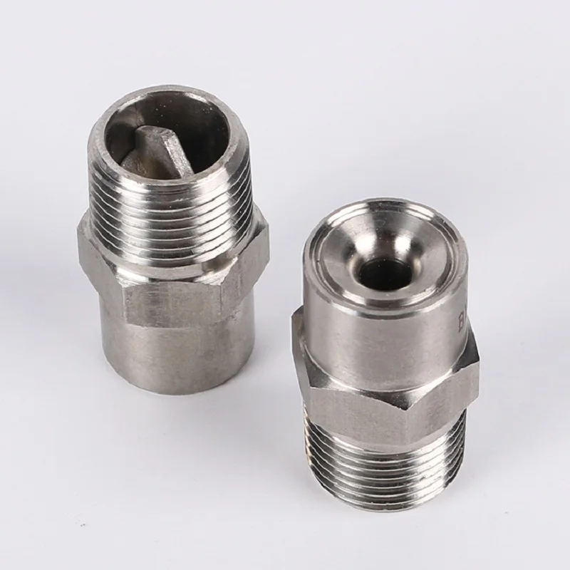 1pcs 1/8" 1/4" 3/8" 1/2" BSPT 304 Stainless Steel BB-W Wide Angle Water Jet Nozzle Full Cone Spray Nozzle 2