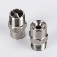 1pcs 1/8" 1/4" 3/8" 1/2" BSPT 304 Stainless Steel BB-W Wide Angle Water Jet Nozzle Full Cone Spray Nozzle 2