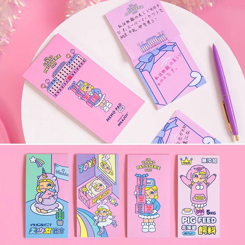 Милый портативный мини блокнот в стиле харадзюку для девочек милый записей милые
