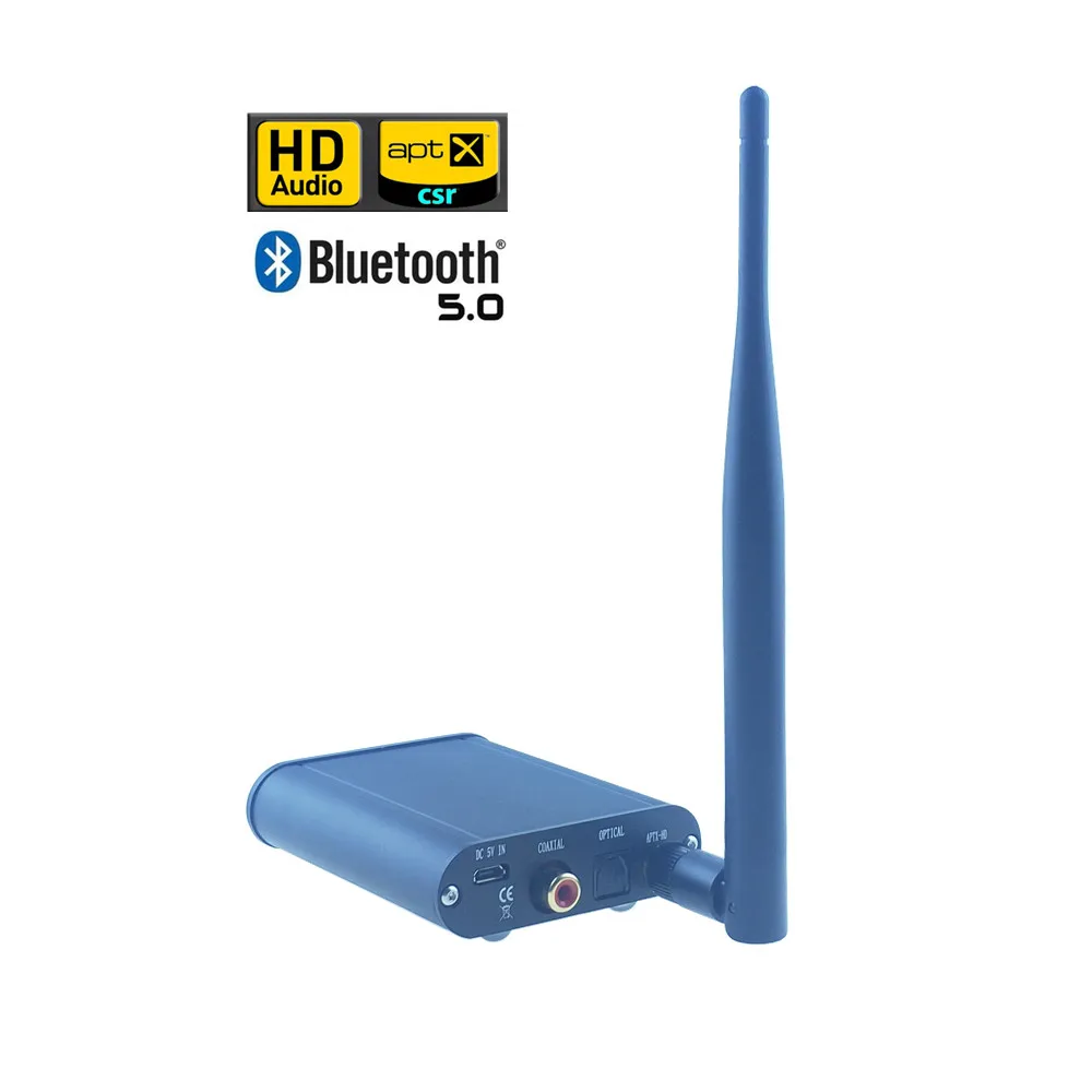 

Mshow Audio Hi-Fi Bluetooth 5.0 Wireless CSR8675 Digital Interface, Bluetooth to Coaxial/Optical S/PDIF Converter Adapter