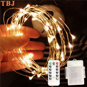 

2m 5m 10m String Light with Remote Control 8 Modes 100led 50led Fairy Lamp for Thanksgiving Christmas decoration