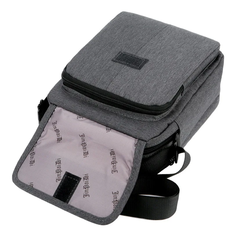  IVOTKOVA Men shoulder bag fashion multi function 2 main zipper pockets men's handbags business and 