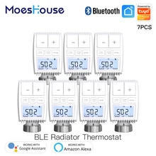 

Tuya Bluetooth Thermostat Radiator Valve Actuator Smart Temperature Controller Sigmesh Heater TRV Voice Control with Alexa