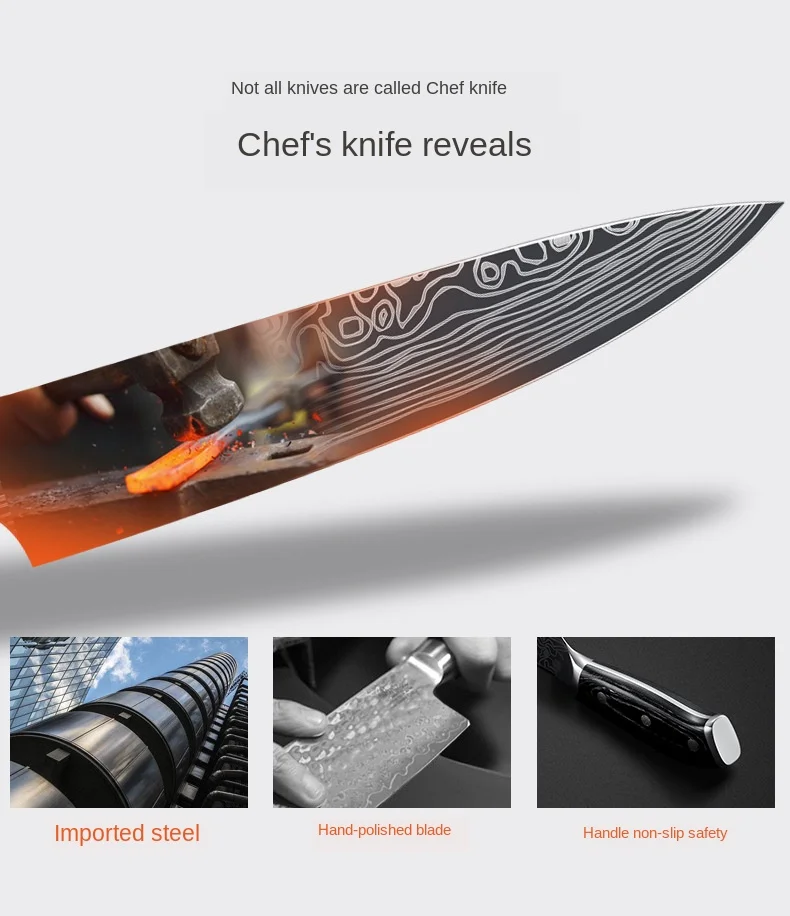 Немецкие 4116 Molybd Enum ванадиевые SteeKitchen поварские ножи 8 дюймов из японской нержавеющей стали дамасский лазерный узор для нарезки сантоку