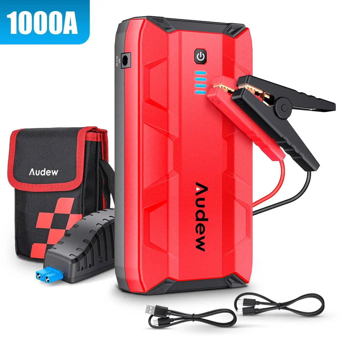 

AUDEW 12V 10800mAh Emergency Car Jump Starter Power Bank Portable Starting Device Booster Car Starter For Car Battery Charger