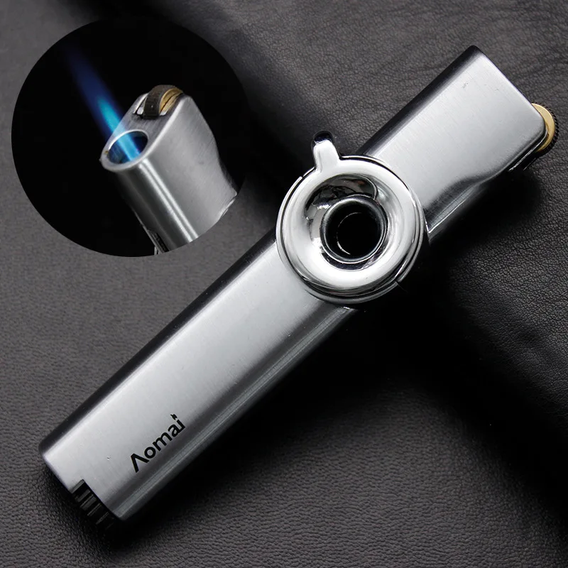 Металлическая ветрозащитная турбо-зажигалка Aomai зажигалка для сигарет Fire Jet Tube 1300