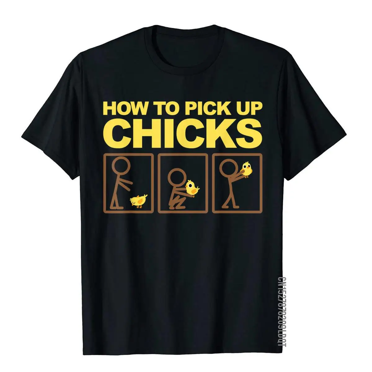 How To Pick Up Chicks Shirt Cute Pick Chicks 101 Tee Gift__B10128black